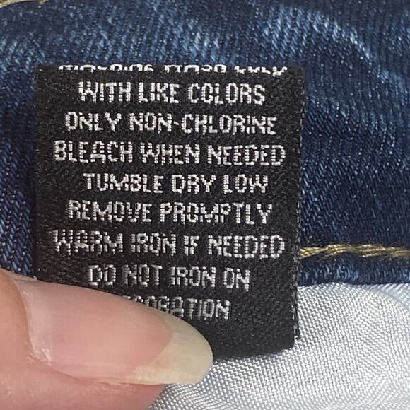 Rock Salt Jeans Mens 38 Distressed Patchwork Paint Splatter Ripped Denim Pants 3 - Picture 8 of 8